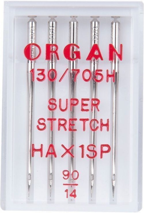 Иглы Organ супер стрейч № 90 5 шт. 130/705H  HAx1SP