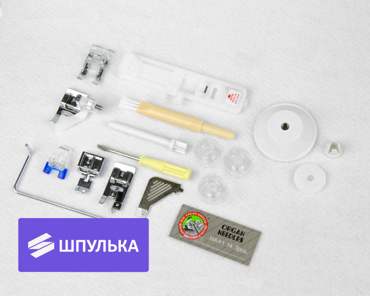 Оснащена горизонтальным челноком и новым двигателем - Швейная машина Aurora Style 100 — изображение 9