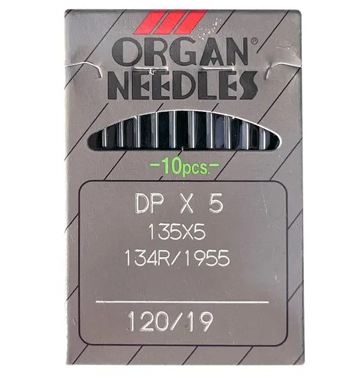 Иглы промышленные Organ DPx5 №120 10 шт.