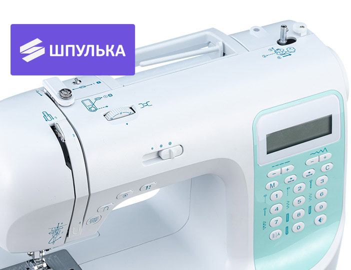 7 петель в режиме автомата и алфавит - Швейная машина Chayka New Wave 1740 — изображение 3