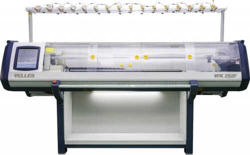 Промышленная плосковязальная двухсистемная машина 12 класса Velles VFK 252F 12G