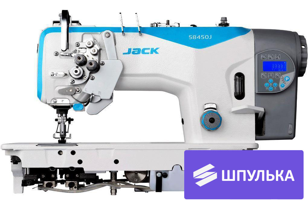 Прямострочная двухигольная промышленная швейная машина Jack JK-58450J-405E