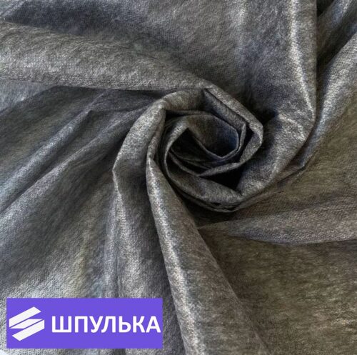 Флизелин клеевой 2-ой точечный 35г/м2, цвет: белый, серый (1 м)