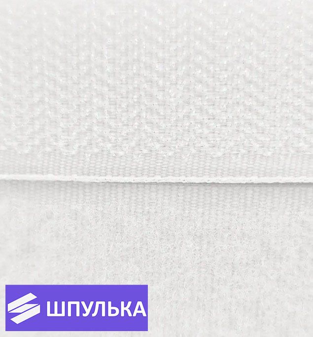 Лента контактная 25 мм, цвет: чёрный, белый (1 м) — изображение 3