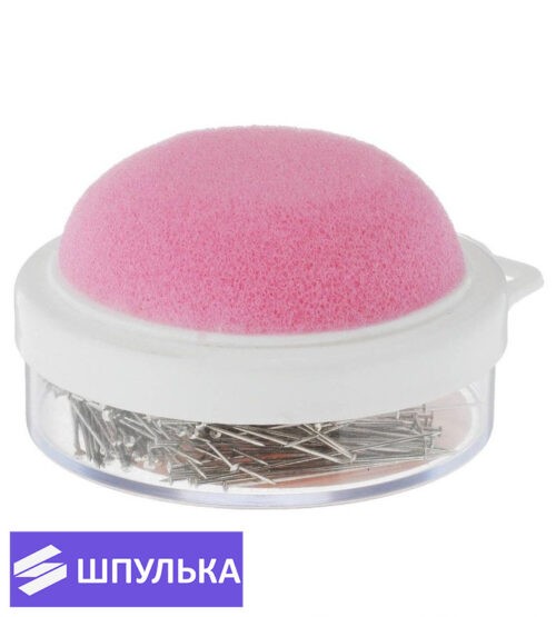 Набор портновских булавок с игольницей Pony 24104, 26х0,65 мм (25 гр.)