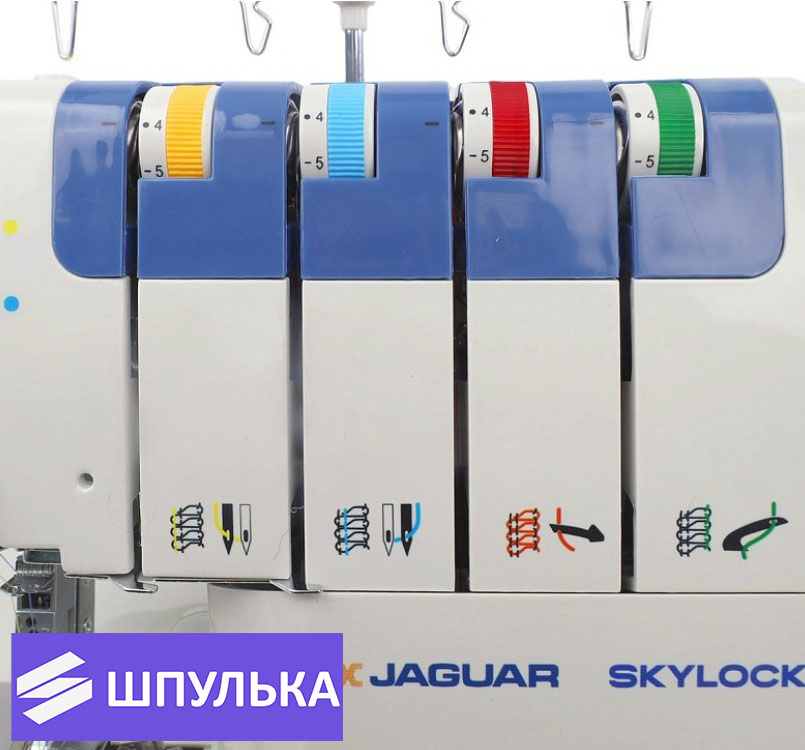 Наличие пневмозаправки петлителей - Оверлок Jaguar Skylock — изображение 4