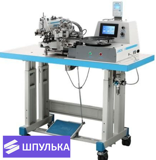 Промышленная пуговичная машина Jack JK-T373GR-Z с автоматическим механизмом подачи пуговиц!